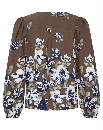 Fransa - FRCarrie Bluse - Petal Poise Raindrum